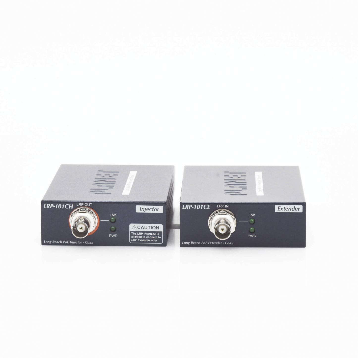 Kit Transmisor y Receptor PoE Planet de Largo Alcance sobre Coaxial hasta 1km LRP-101C-KIT