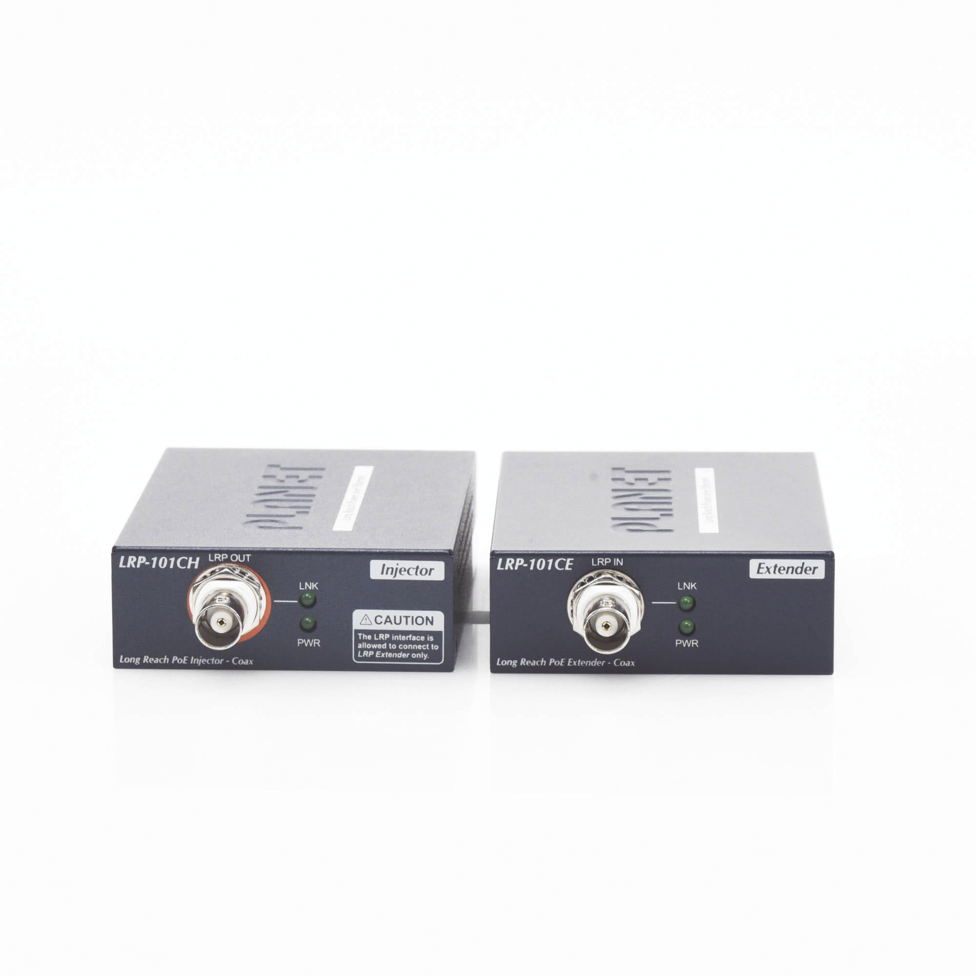 Kit Transmisor y Receptor PoE Planet de Largo Alcance sobre Coaxial hasta 1km LRP-101C-KIT