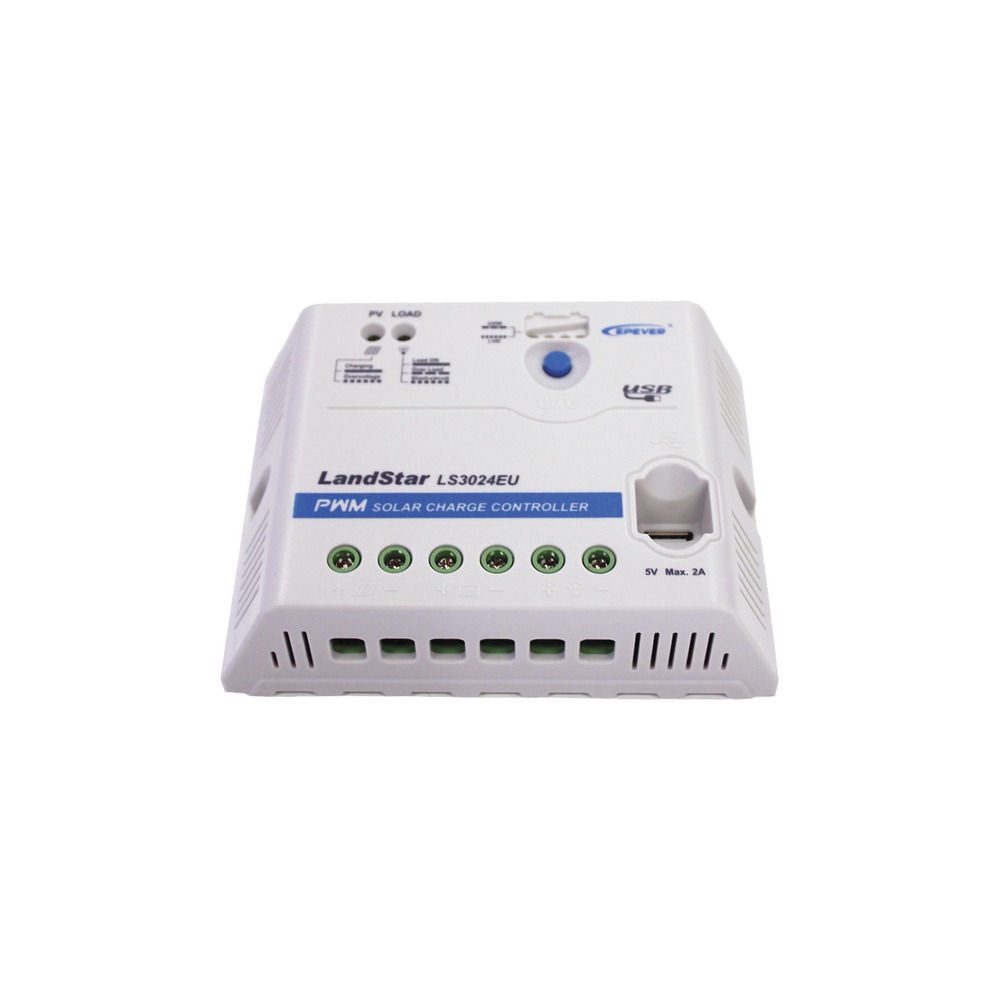 Controlador Solar PWM 12/24 V 30 A Salida USB LS-3024-EU - SILYMX