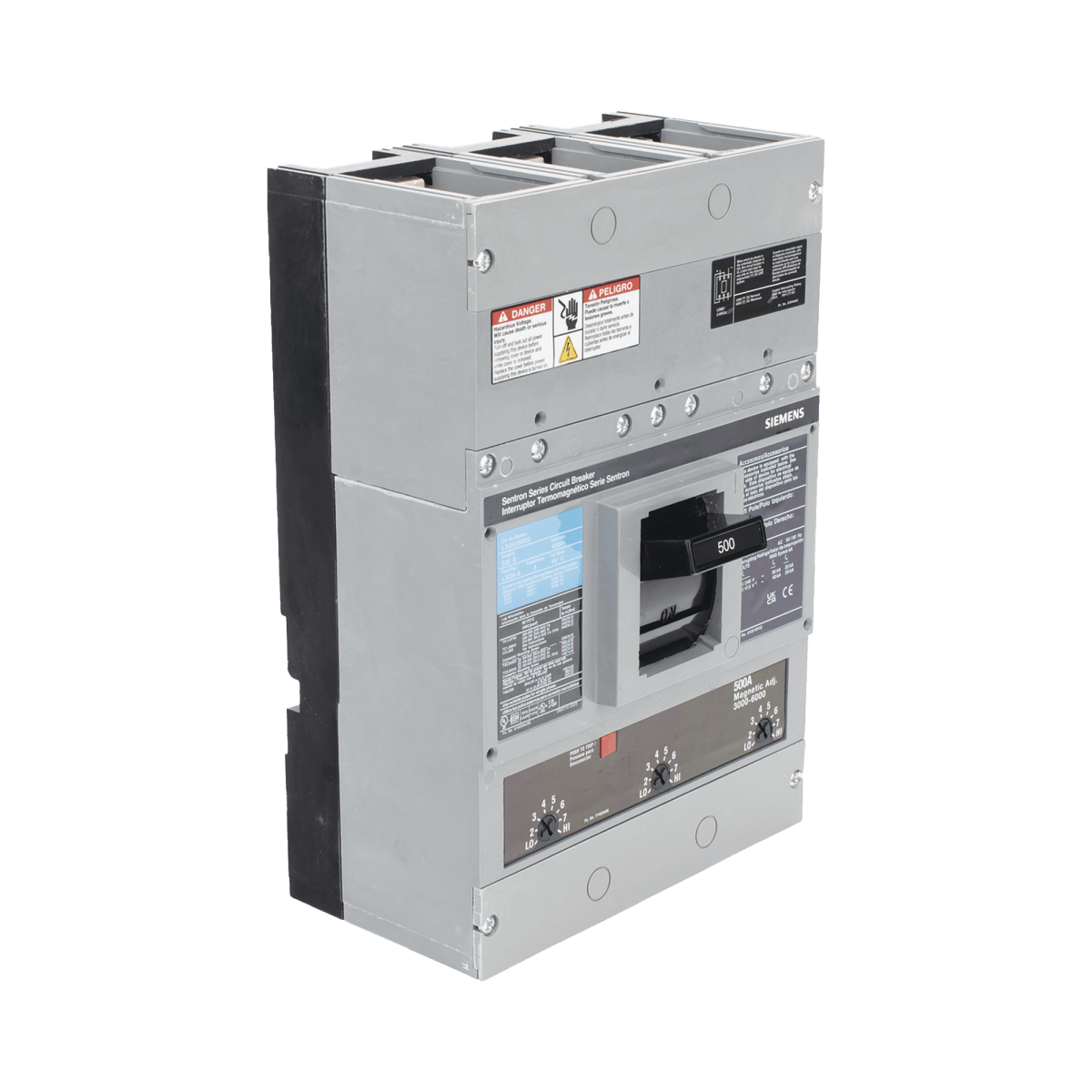 Centros de Carga e InterruptoresSIEMENSLXD63B500Interruptor Termomagnético ITM 600V 3X500A Sin zapatas principales - SILYMX