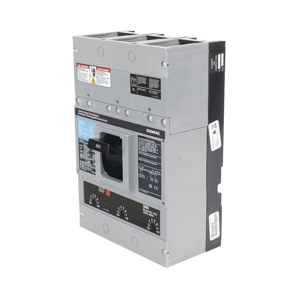 Centros de Carga e InterruptoresSIEMENSLXD63B500Interruptor Termomagnético ITM 600V 3X500A Sin zapatas principales - SILYMX