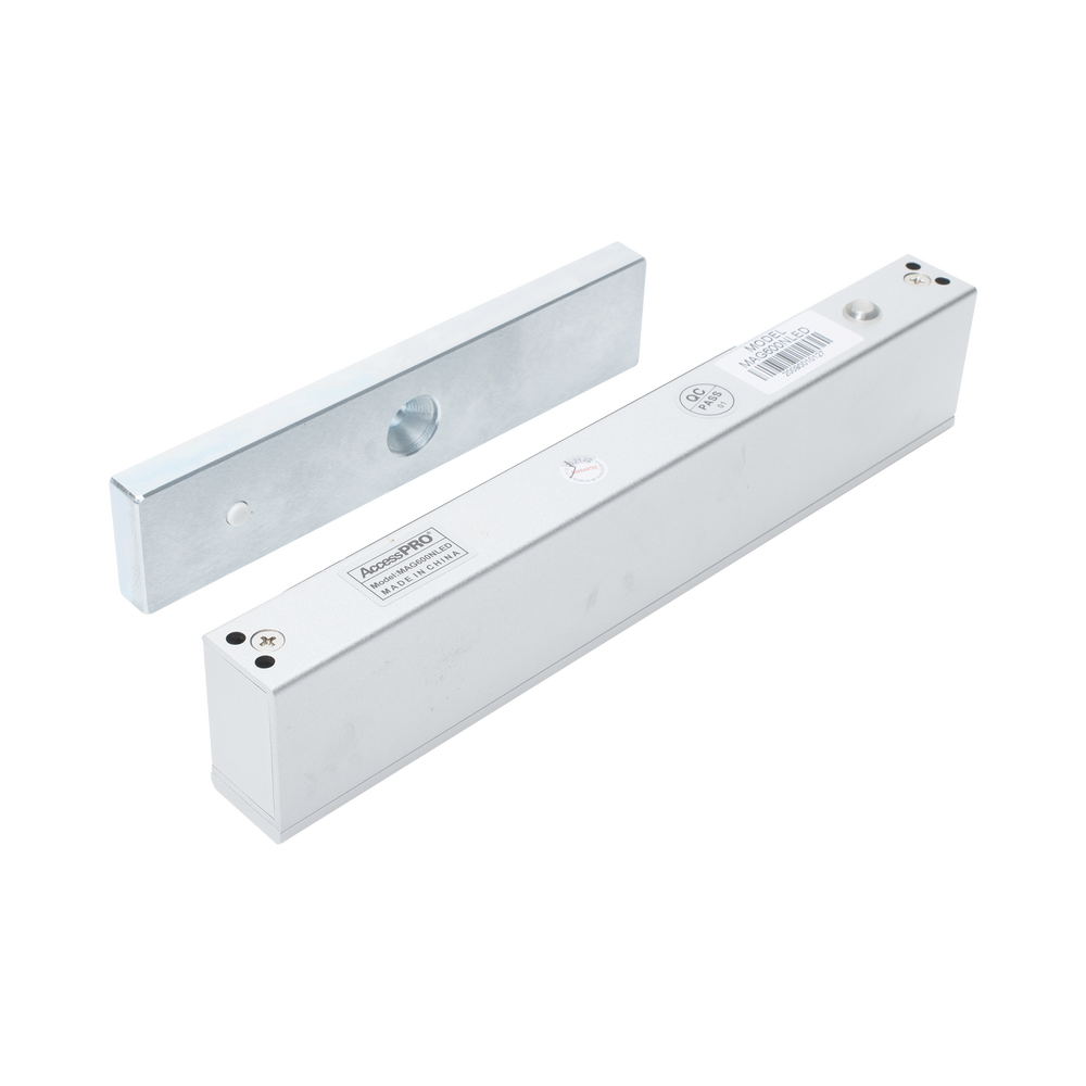Chapa magnética 600 lbs con LED Ultra-brillante Libre de Magnetismo Residual  Sensor de estado de la placa MAG600NLED - SILYMX