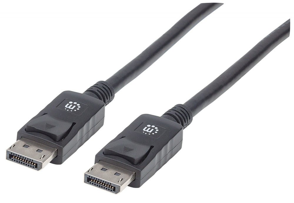 Cable de Video DisplayPort 1.2 Manhattan 4K 60Hz 2 Metros Negro 307116 - SILYMX