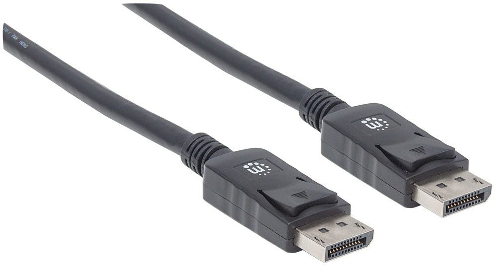 Cable de Video DisplayPort 1.2 Manhattan 4K 60Hz 2 Metros Negro 307116 - SILYMX