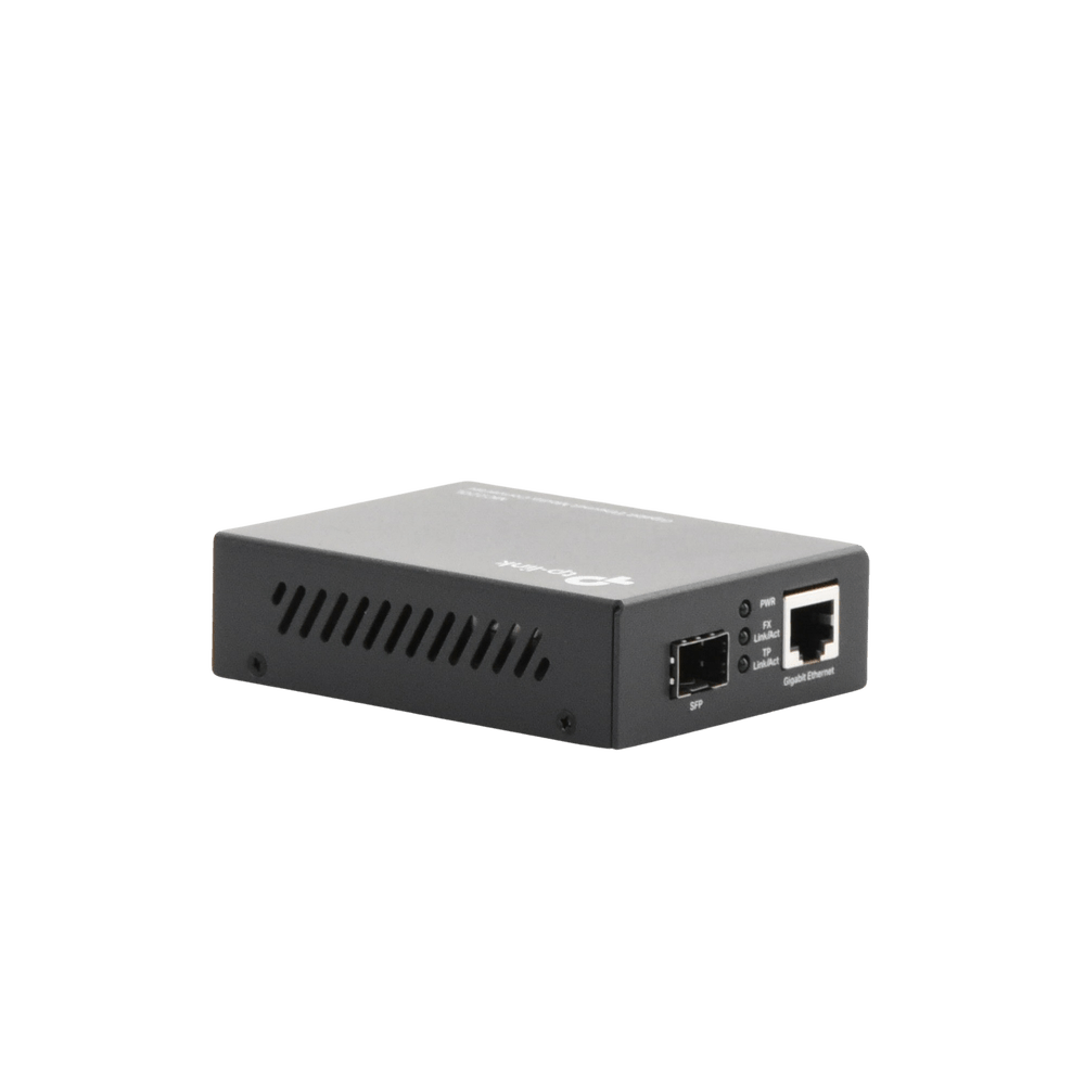 Convertidor Fibra Óptica Monomodo o Multimodo 1 Puerto SFP 1000 Mbps 1 Puerto RJ45 10/100/1000 Mbps MC220L - SILYMX