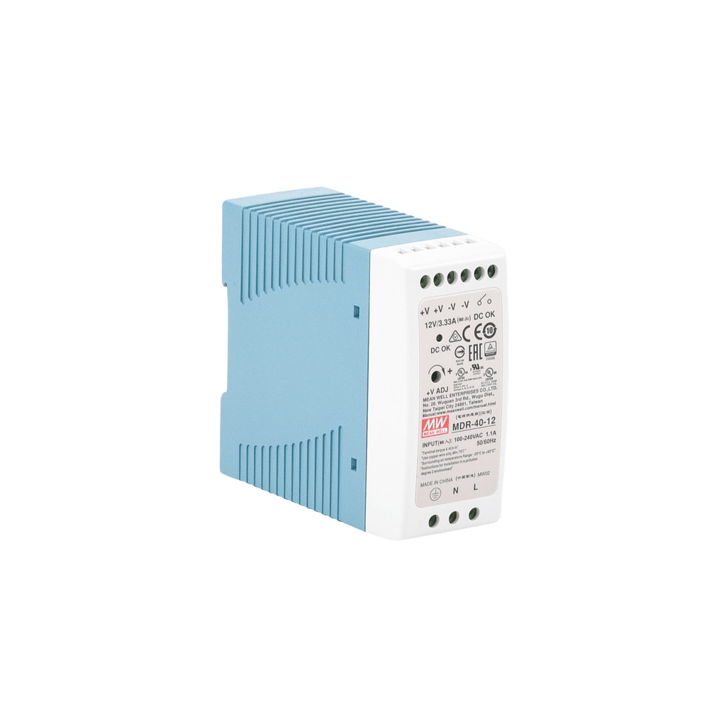 Fuente de poder Industrial Riel Din 12Vcd 40W MDR-40-12 - SILYMX