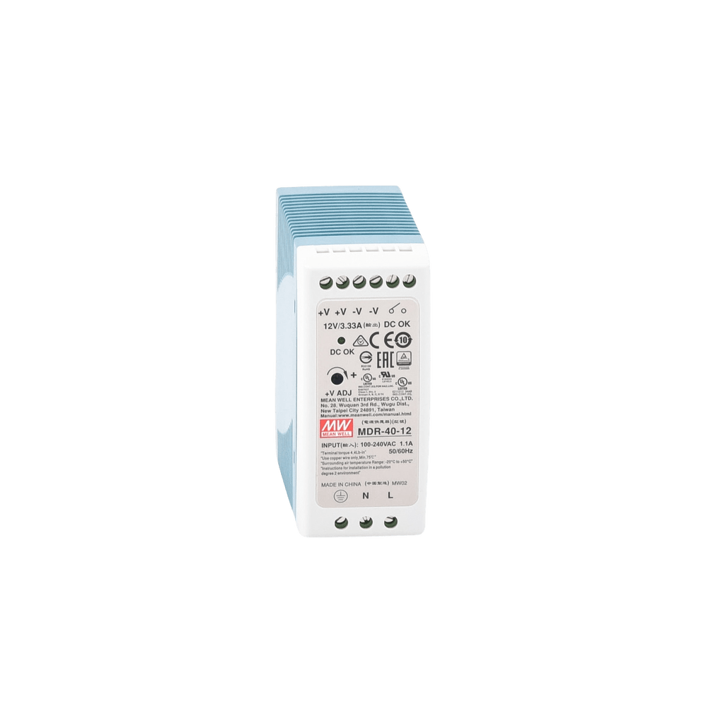 Fuente de poder Industrial Riel Din 12Vcd 40W MDR-40-12 - SILYMX