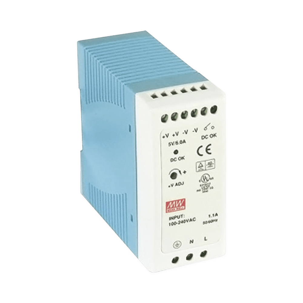 Fuente de poder Industrial Riel Din 12Vcd 40W MDR-40-12 - SILYMX