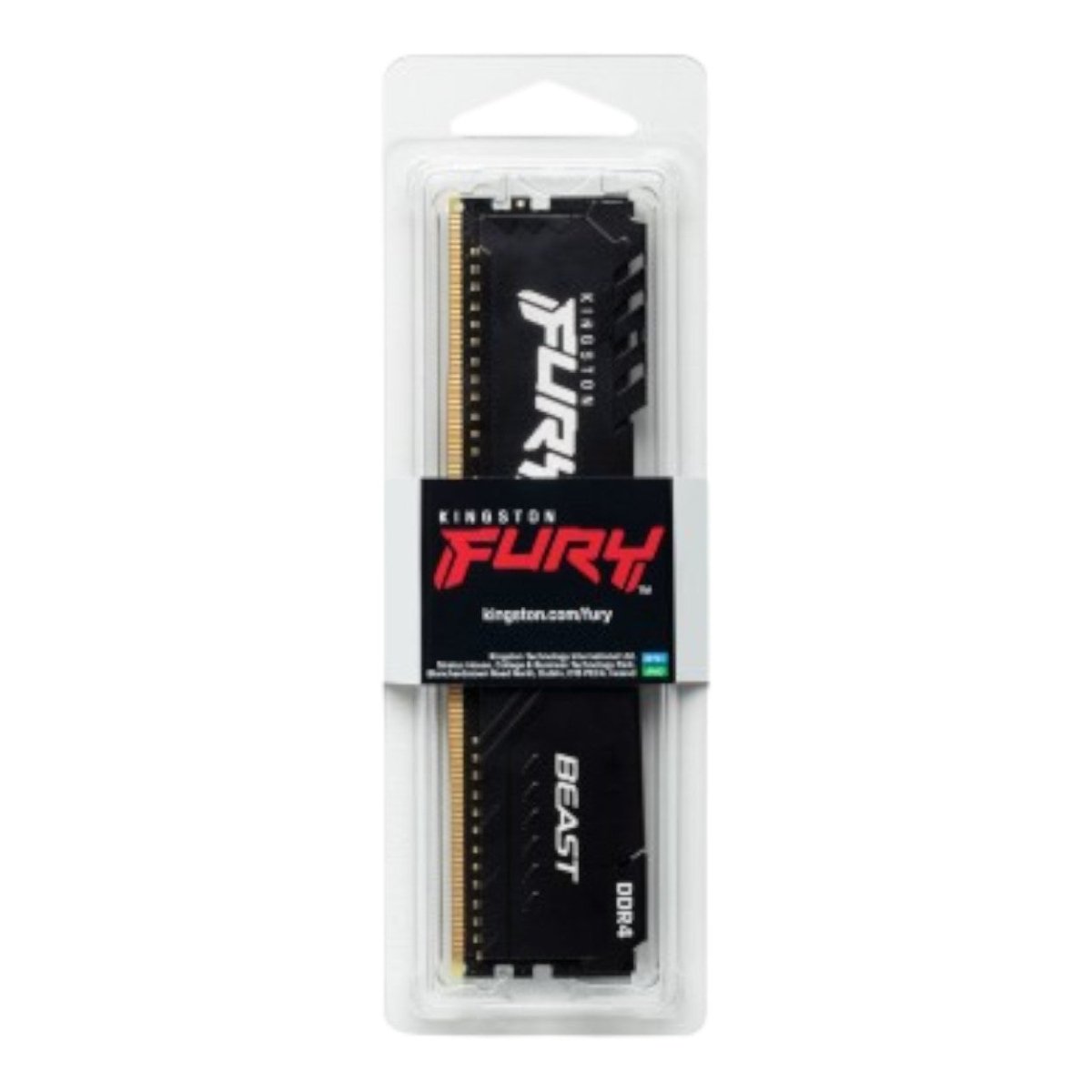 Memoria Ram Kingston Fury Beast Black 16Gb 3200Mt S Ddr4 Cl16 Dimm - SILYMX