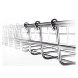 Charola tipo malla 66/150 mm con acabado Electro Zinc hasta 157 cables Cat6 tramo 3m MG-50-432EZ - SILYMX