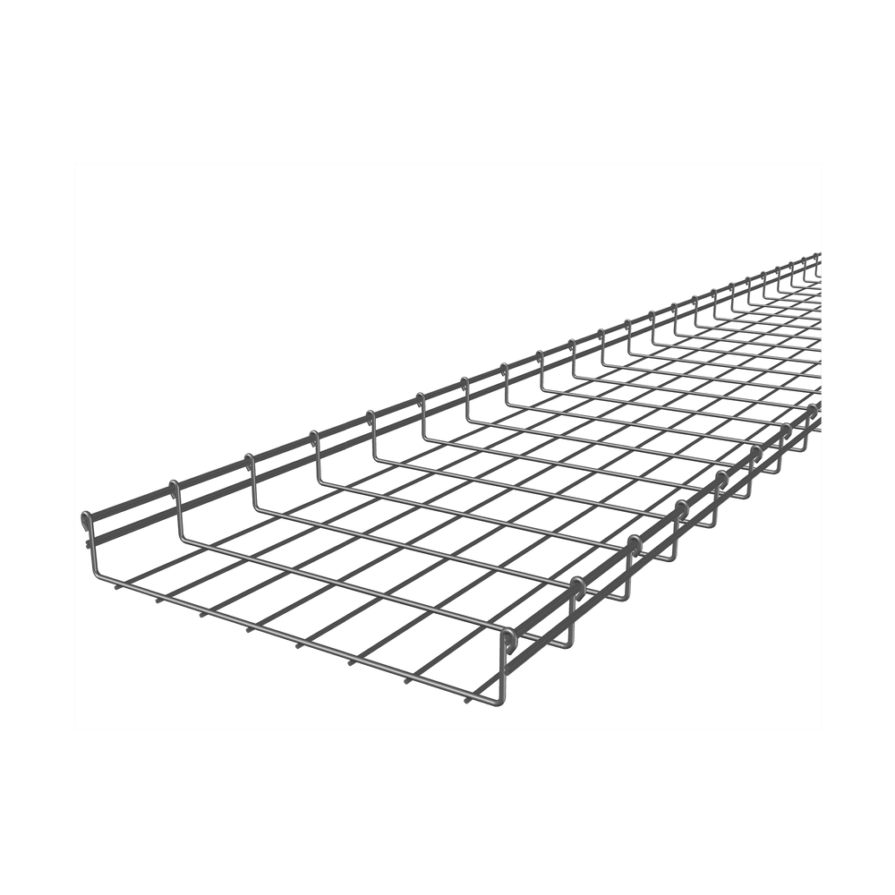 Charola tipo malla 66/400 mm, con acabado Electro Zinc, hasta 420 cables Cat6, tramo 3 m - SILYMX