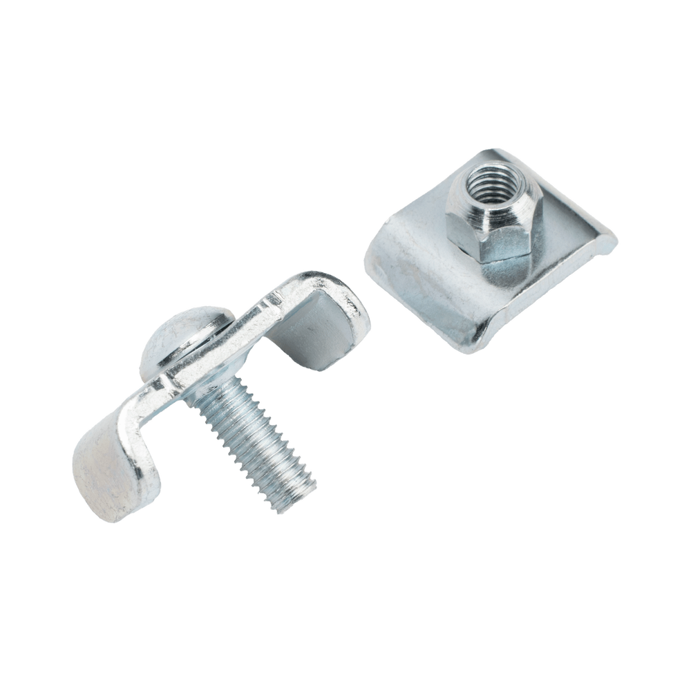 Kit 1 Charofil para unir tramos de charolas, con acabado ElectroZinc MG-51-KIT1EZ - SILYMX