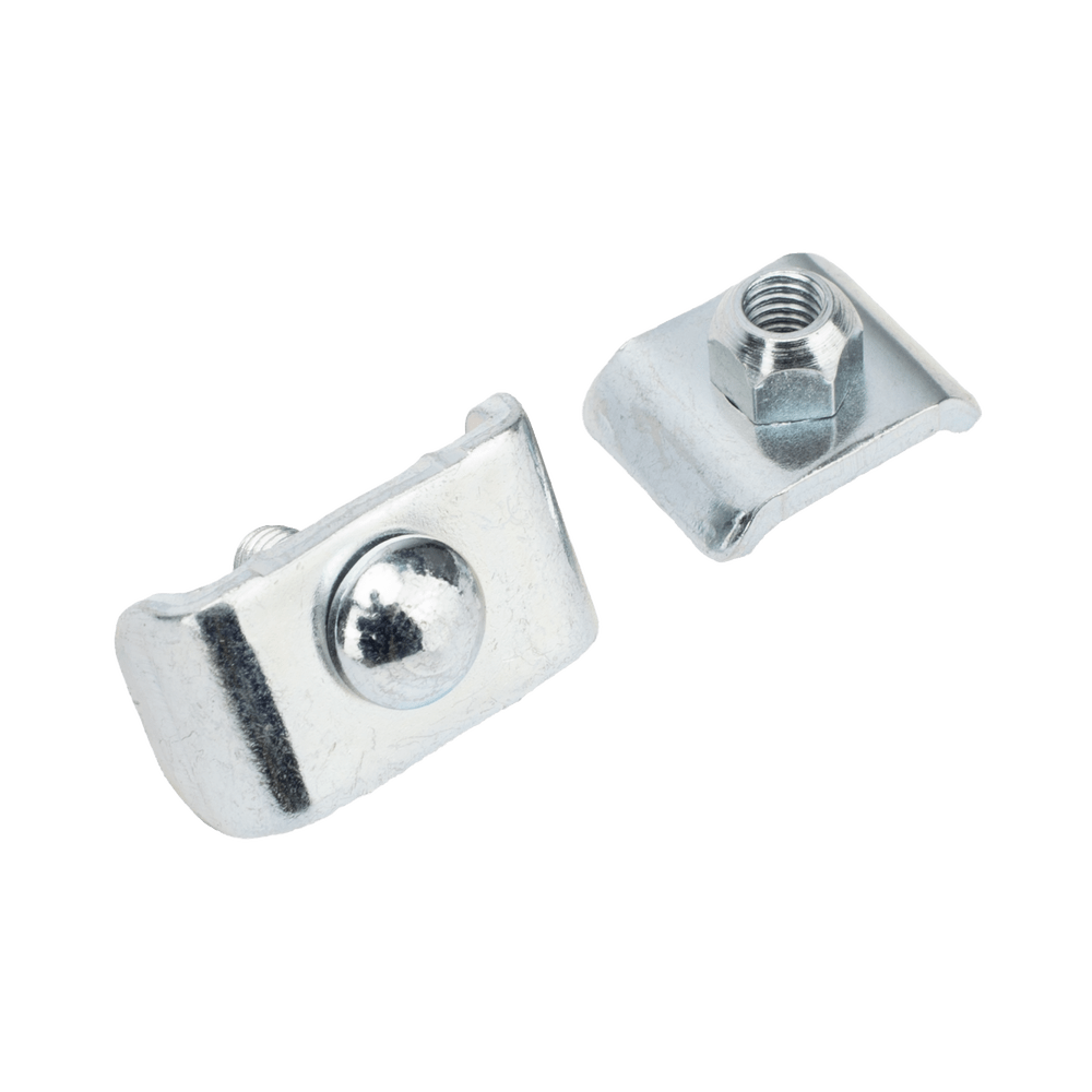 Kit 1 Charofil para unir tramos de charolas, con acabado ElectroZinc MG-51-KIT1EZ - SILYMX