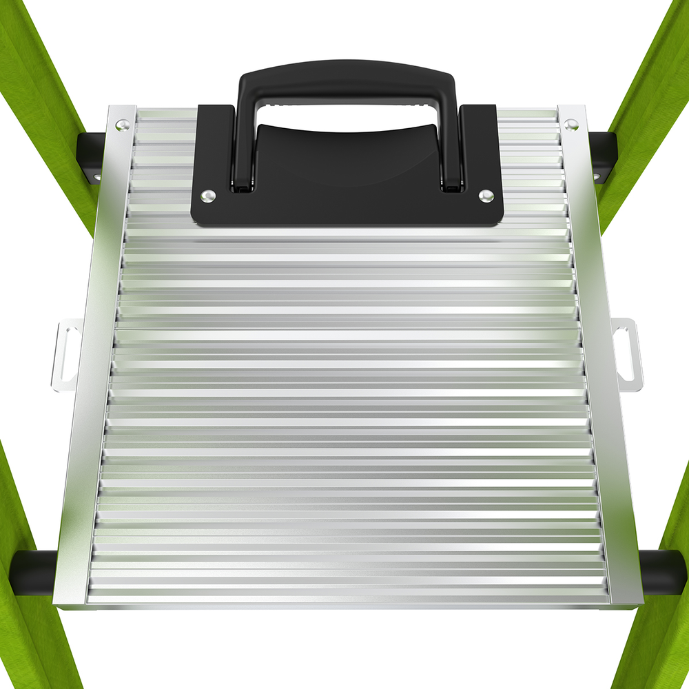 Escalera de Aluminio + Fibra de Vidrio de 1.8m con Soporte para Herramienta MIGHTYLITE-6IA-V2 - SILYMX