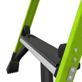 Escalera de Aluminio + Fibra de Vidrio de 1.8m con Soporte para Herramienta MIGHTYLITE-6IA-V2 - SILYMX