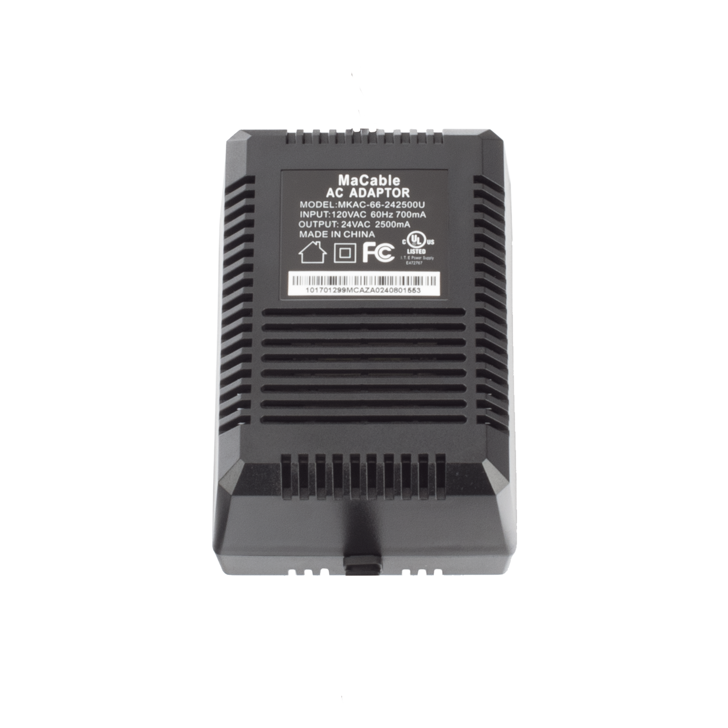 Transformador de 24 VCA / 2.5 A / 60 VA / PTZ TURBOHD e IP / Interior