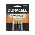 Batería Alcalina AAA 1.5V No Recargable Paquete 4 Unidades Duracell MN2400B4
