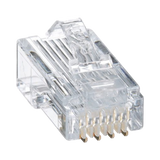 Plug RJ45 Cat5e Para Cable UTP de Calibres 24-26 AWG Chapado en Oro de 50 micras Paquete de 50 piezas - SILYMX