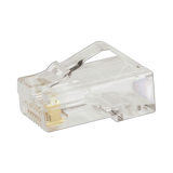 Plug RJ45 Cat5e Para Cable UTP de Calibres 24-26 AWG Chapado en Oro de 50 micras Paquete de 50 piezas - SILYMX