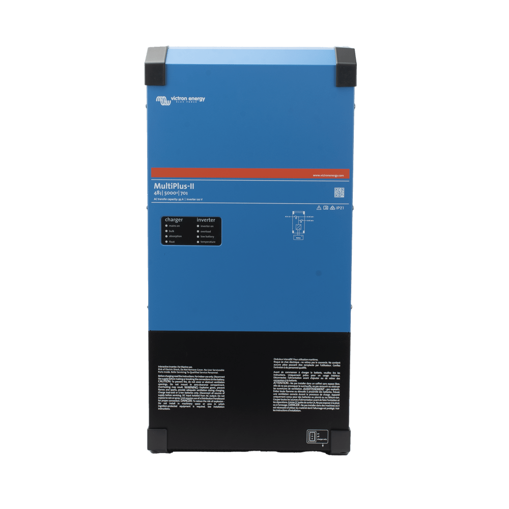 Inversor Cargador de Onda Pura para sistemas solares sin CFE Off-Grid Entrada 48 Vcc MultiPlus-II 48/5000/70-95 - SILYMX