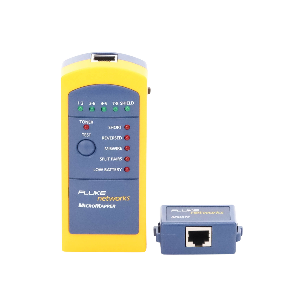 Probador de Mapa de Cableado MicroMapper para Verificar Rápida y Fácilmente la Integridad del Cableado de Par trenzado de Ethernet MT-8200-49A - SILYMX