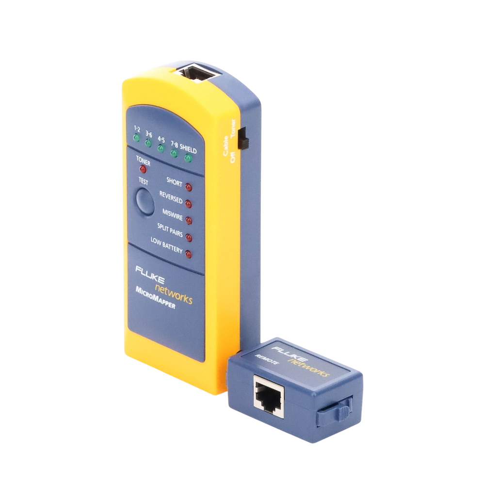 Probador de Mapa de Cableado MicroMapper para Verificar Rápida y Fácilmente la Integridad del Cableado de Par trenzado de Ethernet MT-8200-49A - SILYMX