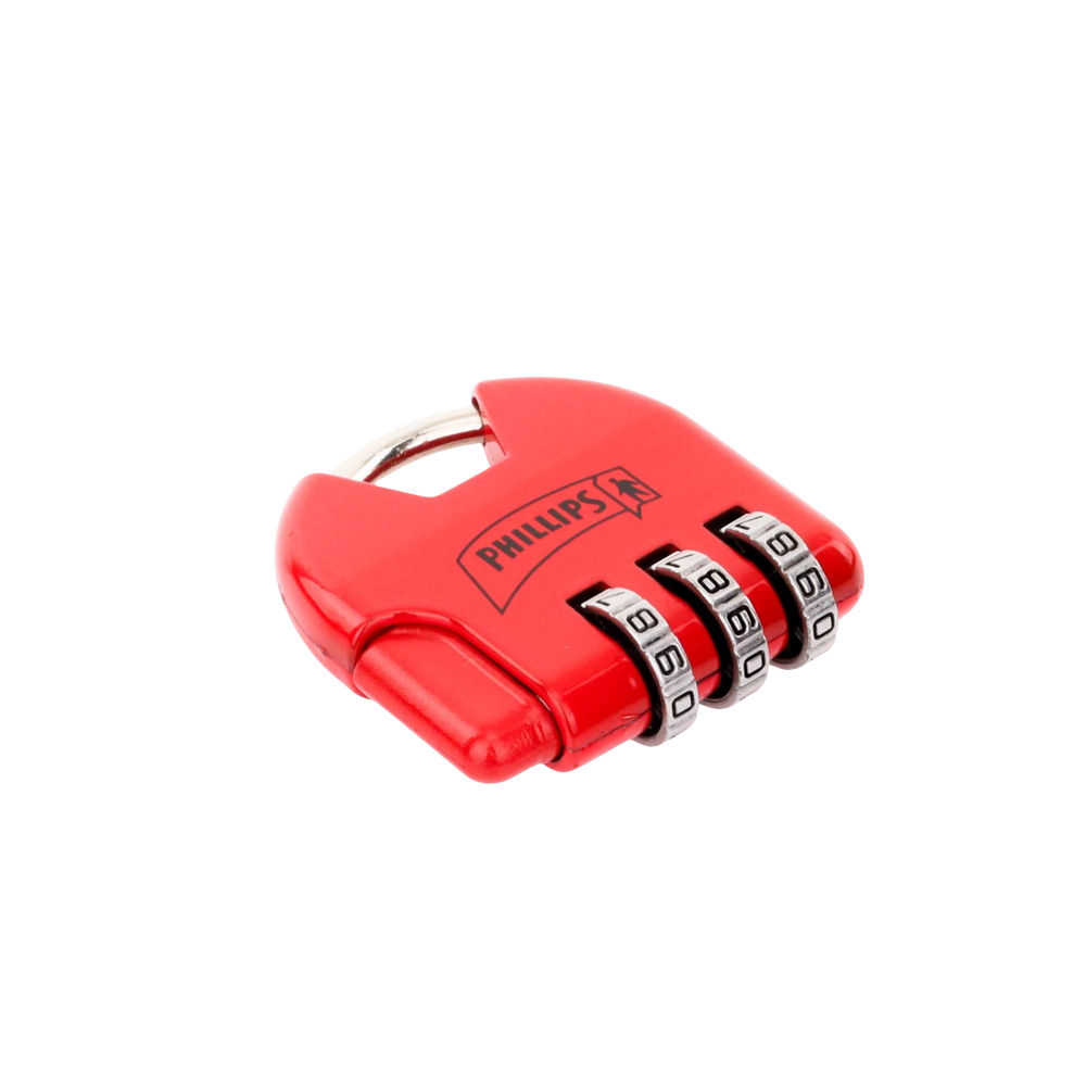 Candado de Combinación Ajustable No Requiere Llave Color Rojo MX2325 - SILYMX