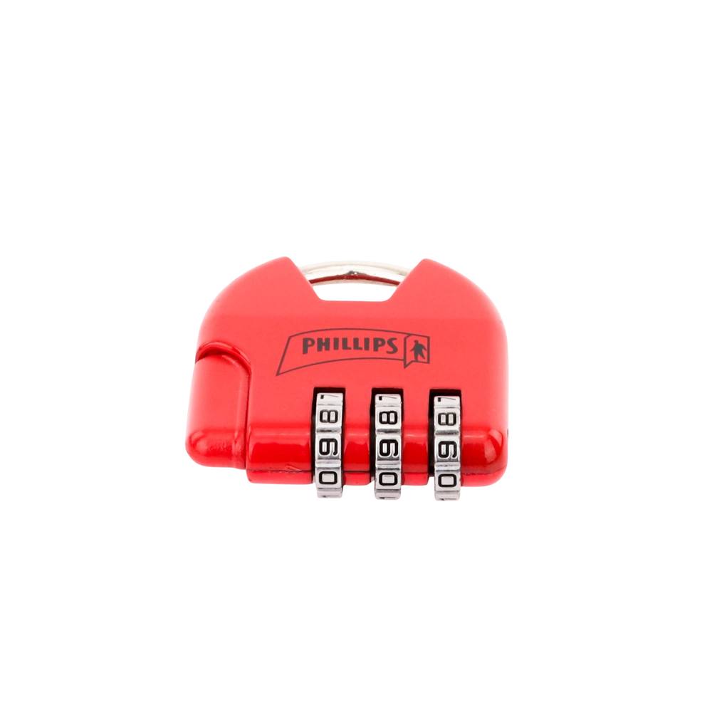 Candado de Combinación Ajustable No Requiere Llave Color Rojo MX2325 - SILYMX