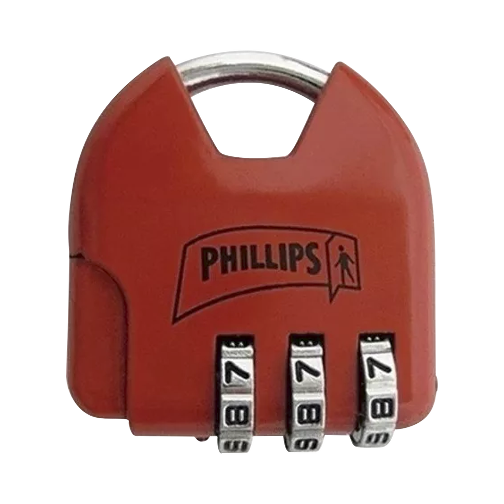 Candado de Combinación Ajustable No Requiere Llave Color Rojo MX2325 - SILYMX