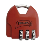 Candado de Combinación Ajustable No Requiere Llave Color Rojo MX2325 - SILYMX