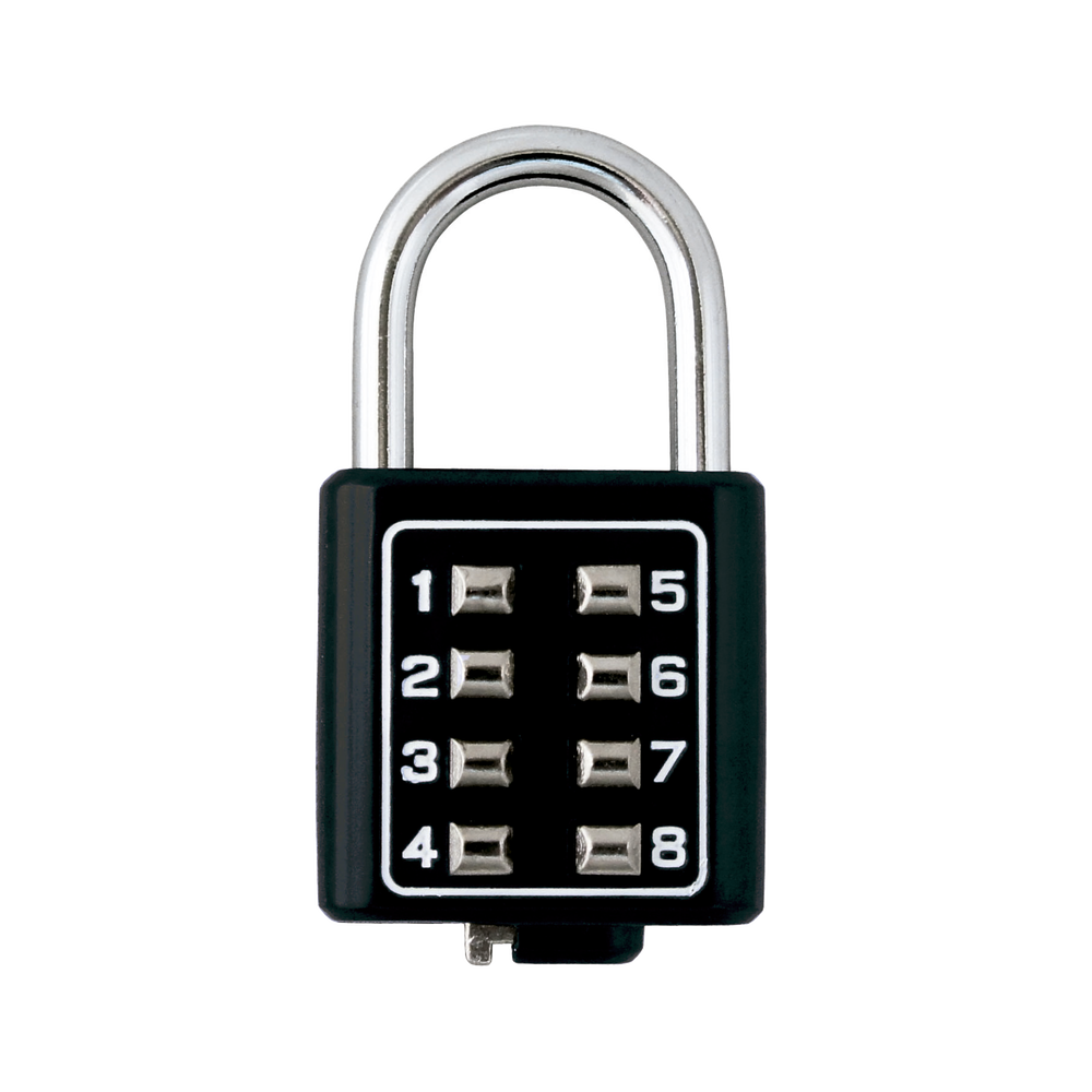 Candado Digital de Combinación M35 No Requiere Llave Combinación única integrada por 4 dígitos Color Negro MX2782 - SILYMX