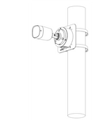 Camara Bullet Dahua de 2 Megapixeles 1080p Lente de 2.8 mm 100 Grados de Apertura IR de 20 Metros IP67 CVI/TVI/AHD y CVBS DH-HAC-B1A21N - SILYMX