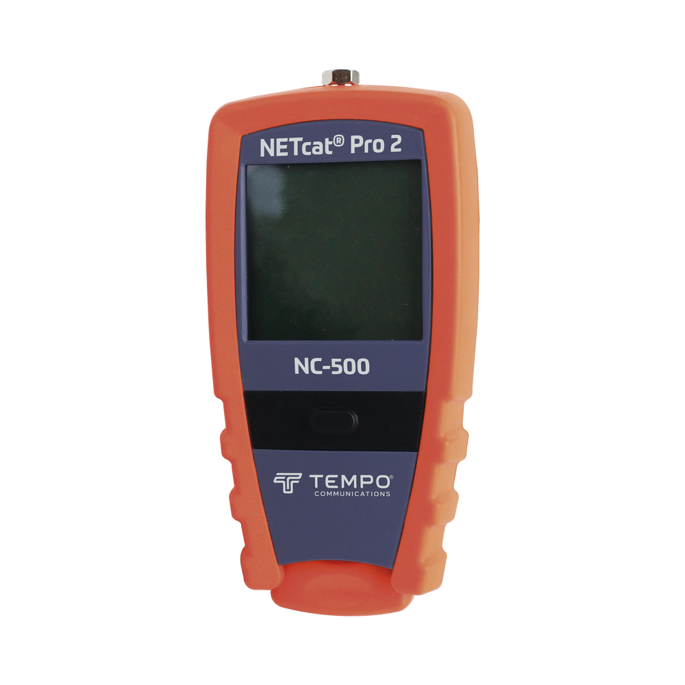 Probador Profesional para cable UTP, STP y Cable Coaxial (NETcat® Pro2) con Pantalla táctil retroiluminada TEMPO NC-500 - SILYMX