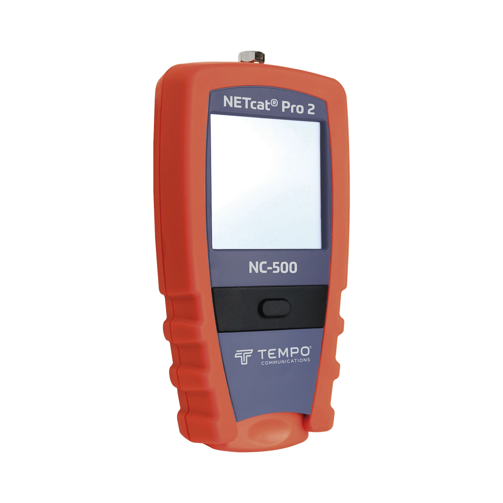 Probador Profesional para cable UTP, STP y Cable Coaxial (NETcat® Pro2) con Pantalla táctil retroiluminada TEMPO NC-500 - SILYMX