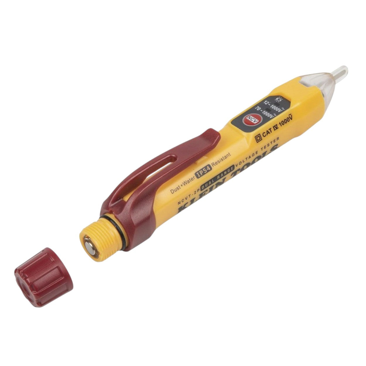 Detector de Voltaje sin Contacto tipo Lápiz de Doble Rango de 12 a 1000 V CA o de 70 a 1000 V NCVT-2PCA - SILYMX