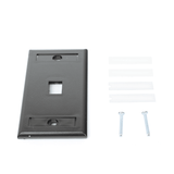 FaceplatesPANDUITNK1FBLPlaca de Pared Vertical 1 Puerto Keystone Negra | Panduit NK1FBL - SILYMX