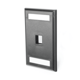 FaceplatesPANDUITNK1FBLPlaca de Pared Vertical 1 Puerto Keystone Negra | Panduit NK1FBL - SILYMX