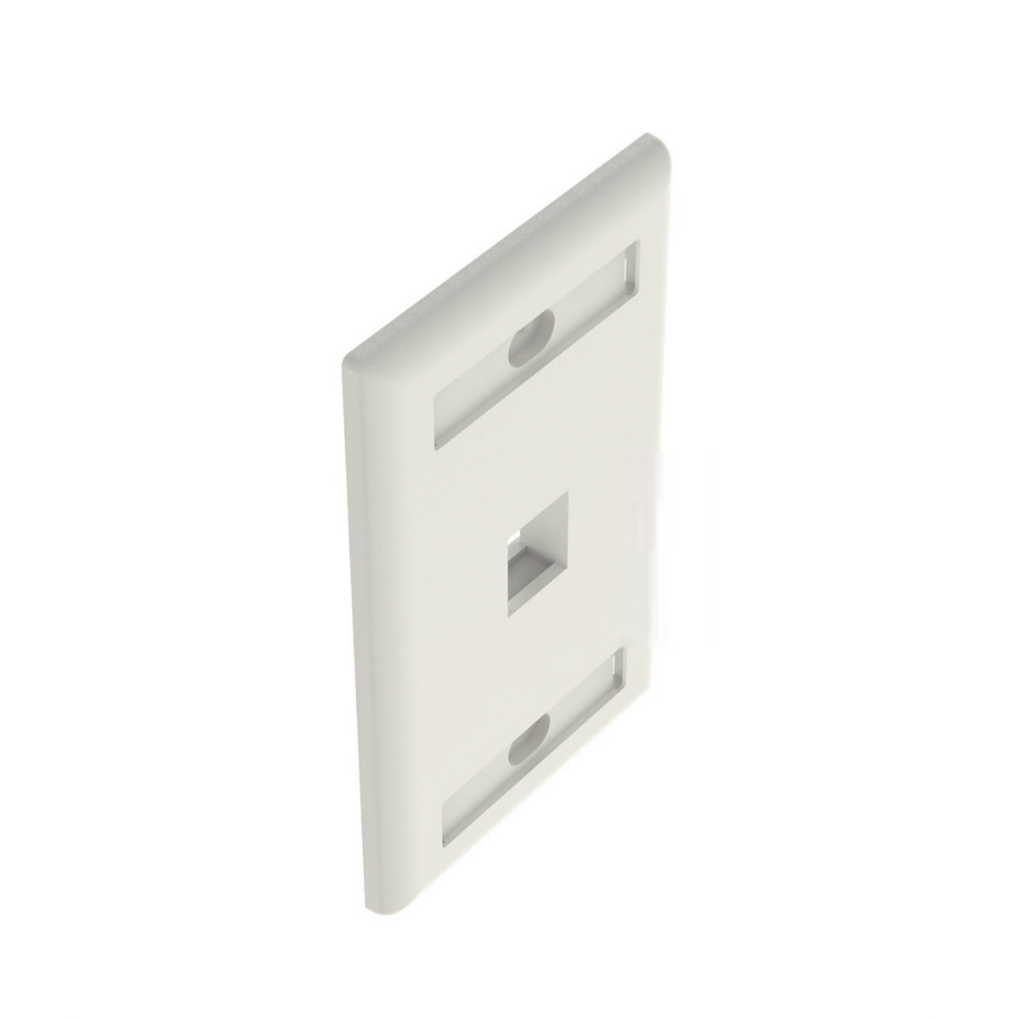 Placa de Pared Vertical 1 Puerto Keystone con Etiqueta Color Blanco – Panduit NK1FWHY - SILYMX
