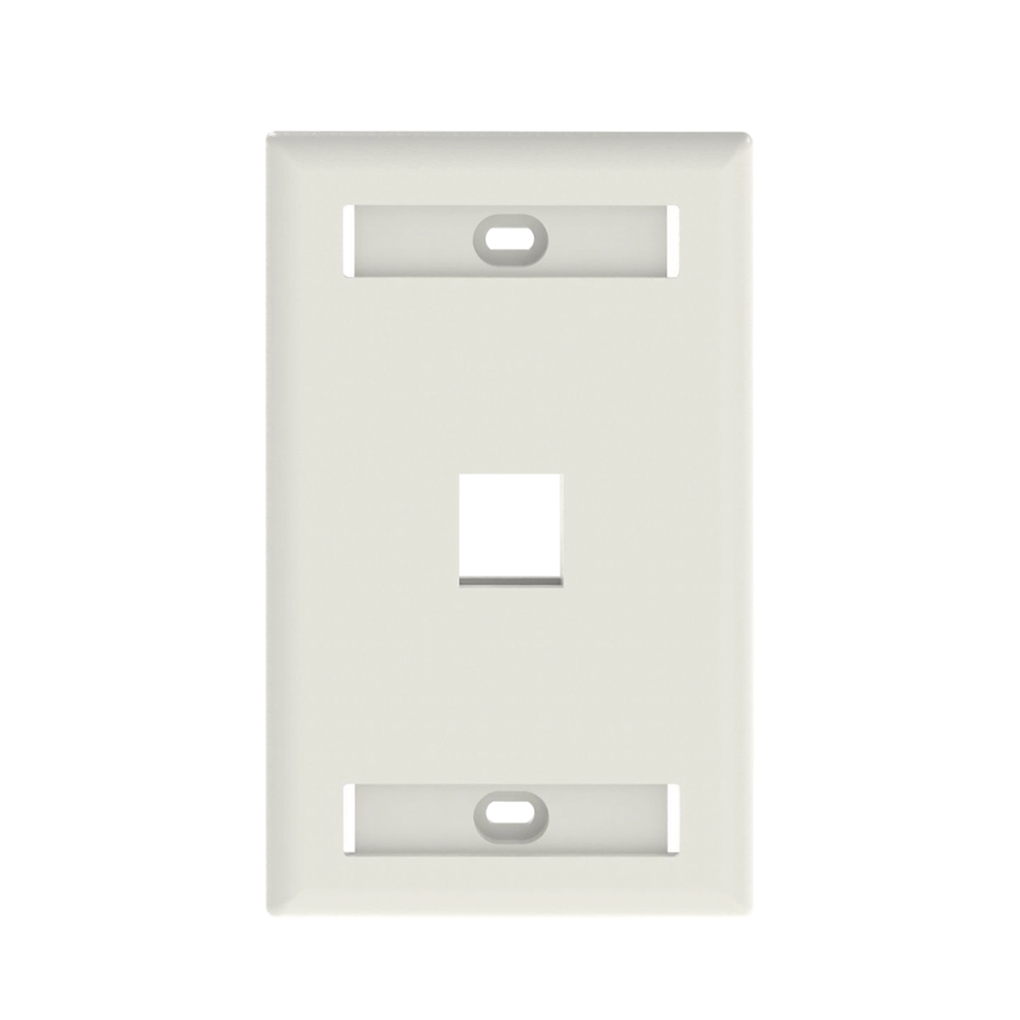 Placa de Pared Vertical 1 Puerto Keystone con Etiqueta Color Blanco – Panduit NK1FWHY - SILYMX