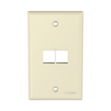 FacePlatesPANDUITNK2FNEIPlaca de Pared Vertical 2 Puertos Keystone Color Marfil | Panduit NK2FNEI - SILYMX
