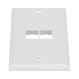 Placa de Pared Vertical Panduit Salida Para 2 Puertos Keystone Color Blanco NK2FNWH - SILYMX