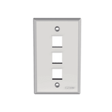 FacePlatesPANDUITNK3FNWHPlaca de Pared Vertical 3 Puertos Keystone Blanca | Panduit NK3FNWH - SILYMX