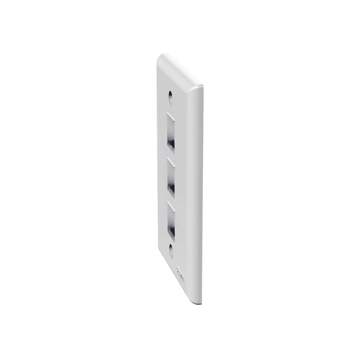 FacePlatesPANDUITNK3FNWHPlaca de Pared Vertical 3 Puertos Keystone Blanca | Panduit NK3FNWH - SILYMX