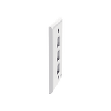 FacePlatesPANDUITNK3FNWHPlaca de Pared Vertical 3 Puertos Keystone Blanca | Panduit NK3FNWH - SILYMX