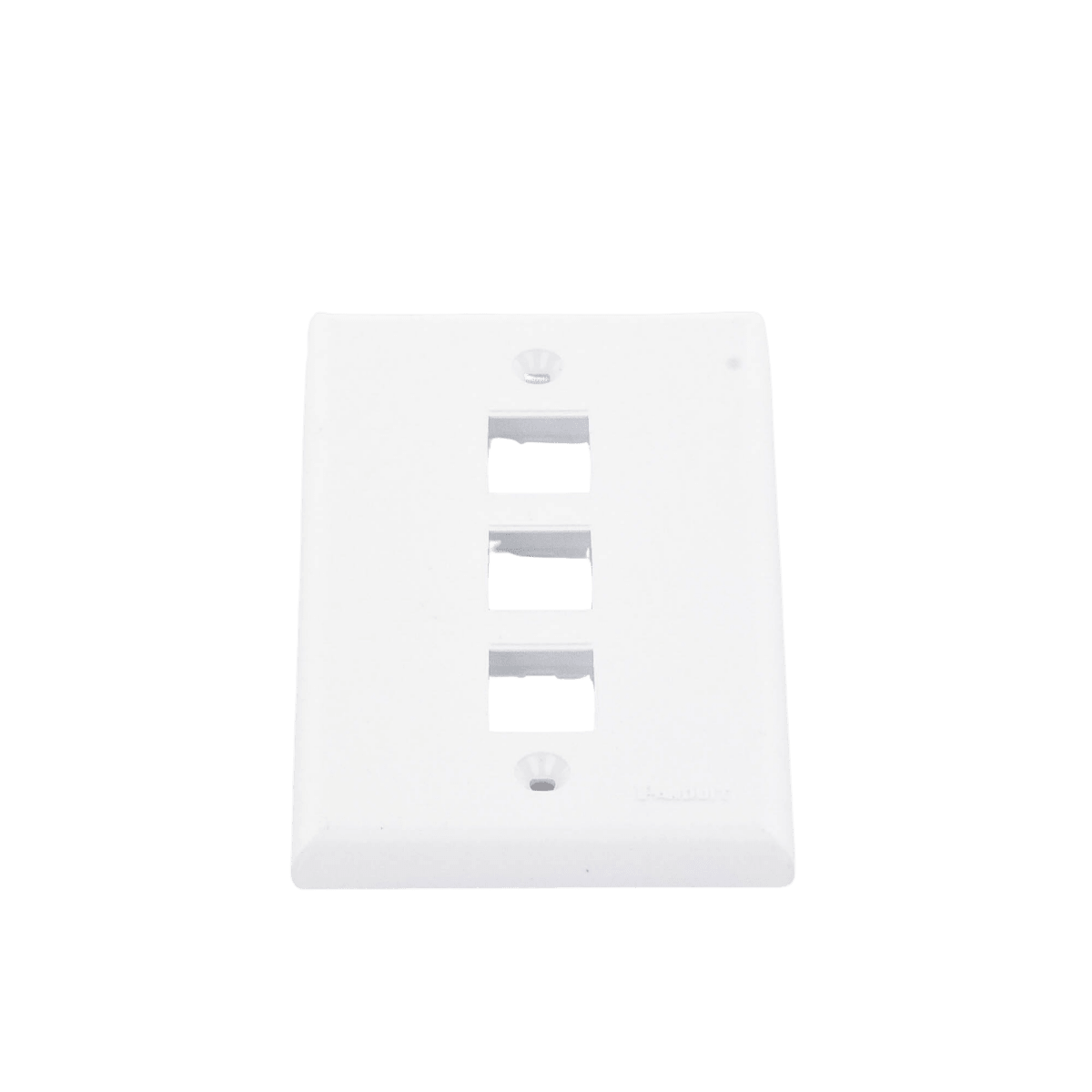 FacePlatesPANDUITNK3FNWHPlaca de Pared Vertical 3 Puertos Keystone Blanca | Panduit NK3FNWH - SILYMX