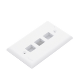 FacePlatesPANDUITNK3FNWHPlaca de Pared Vertical 3 Puertos Keystone Blanca | Panduit NK3FNWH - SILYMX