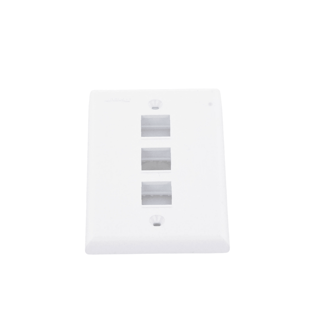 FacePlatesPANDUITNK3FNWHPlaca de Pared Vertical 3 Puertos Keystone Blanca | Panduit NK3FNWH - SILYMX