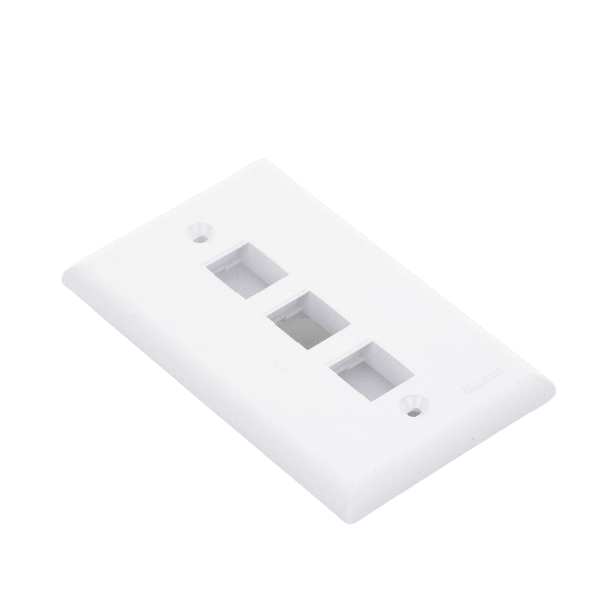 FacePlatesPANDUITNK3FNWHPlaca de Pared Vertical 3 Puertos Keystone Blanca | Panduit NK3FNWH - SILYMX