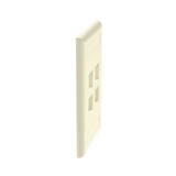 FacePlatesPANDUITNK4FEIYPlaca de Pared Horizontal 4 Puertos Keystone Blanco Mate | Panduit NK4HSFIWY - SILYMX
