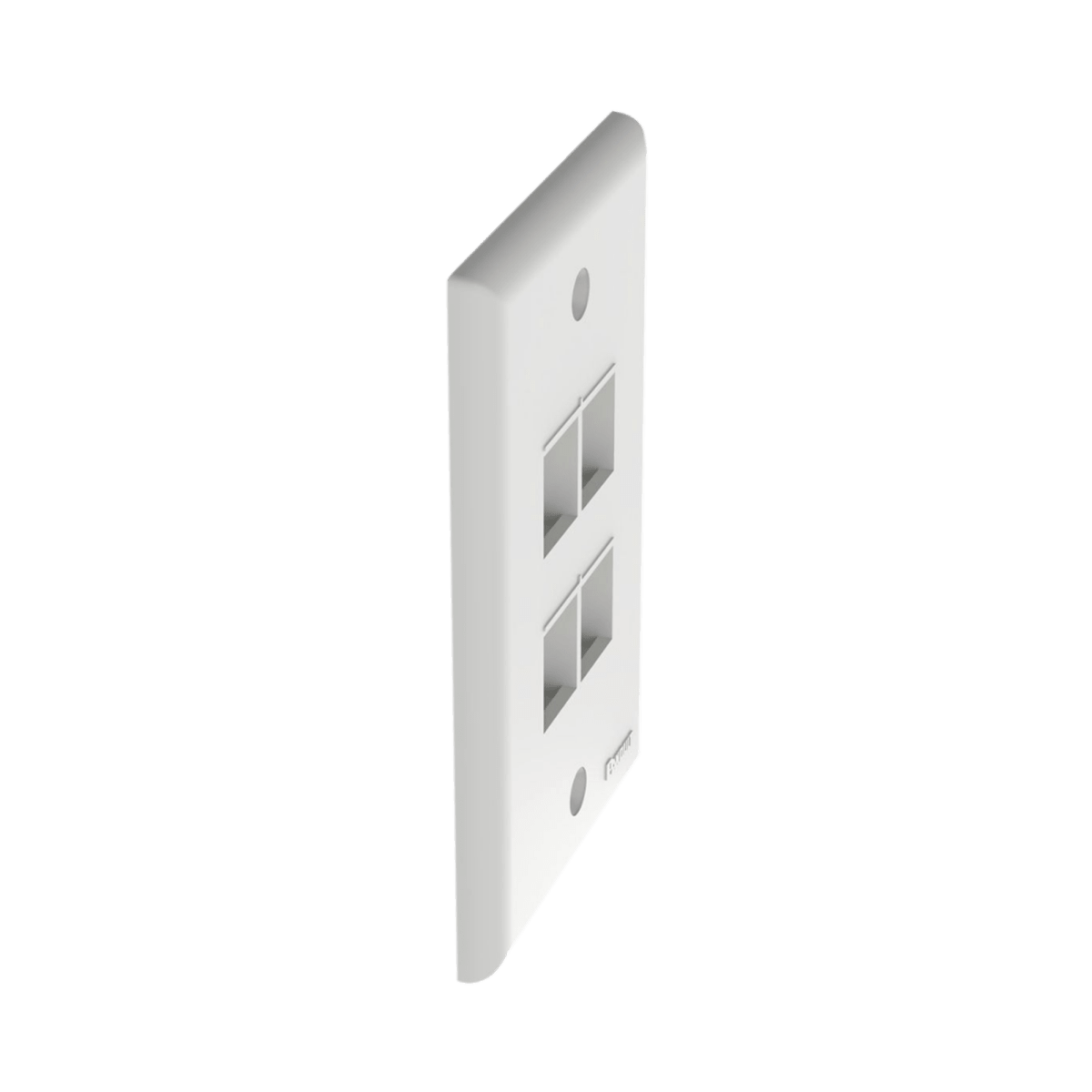 FacePlatesPANDUITNK4FNWHPlaca de Pared Vertical 4 Puertos Keystone Blanca | Panduit NK4FNWH - SILYMX